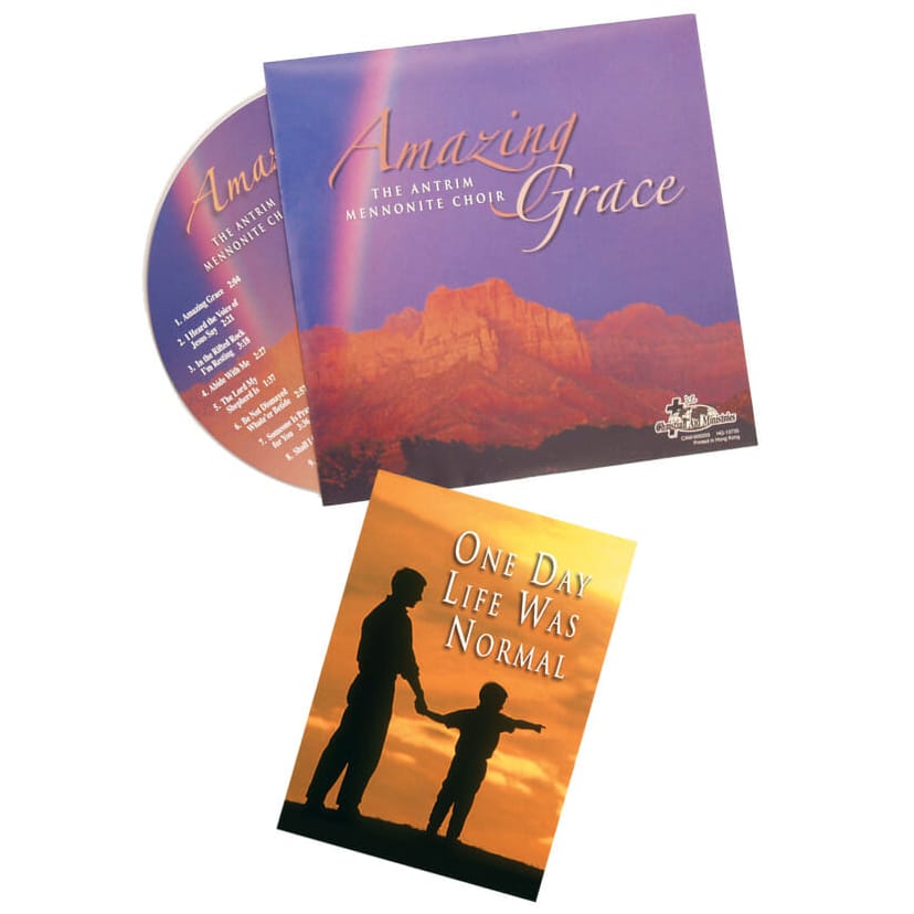 Amazing Grace CD in envelope with tract 1