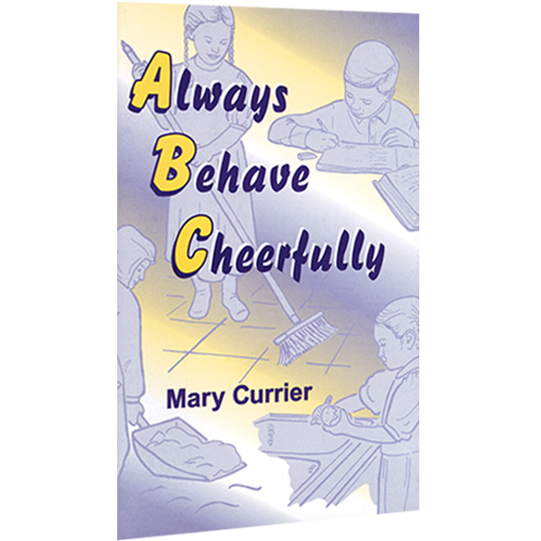 always behave cheerfully coloring book