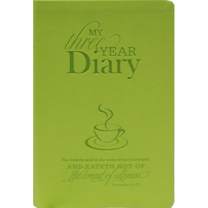my three year diary green 1